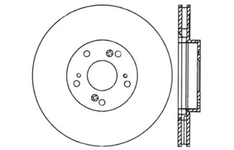 Stoptech — StopTech 02-06 Acura RSX Type S / 06-09 Honda Civic Si Slotted & Drilled Right Front Rotor
Disc Brake Rotor
Slot/Drill Rotor - view 7