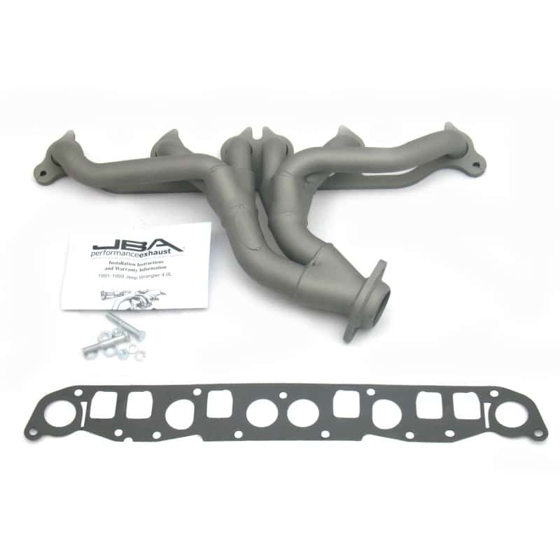 JBA — JBA 91-99 Jeep 4.0L 1-1/2in Primary Ti Ctd Cat4Ward Header
Exhaust Header - view 2