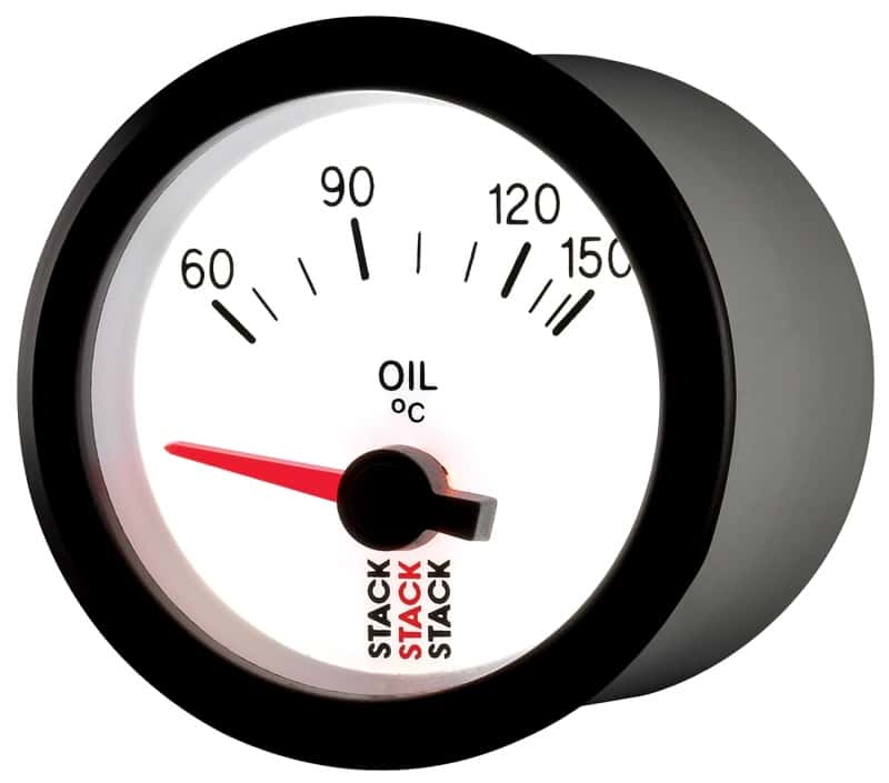 AutoMeter — Autometer Stack 52mm 60-150 Deg C M10 Male Electric Oil Temp Gauge - White
Ga OilT Elec Wt 150C - view 3