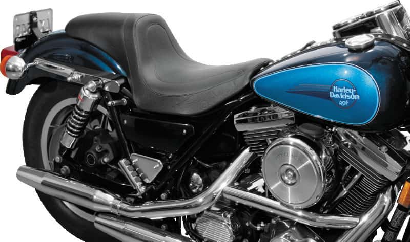 Mustang Motorcycle — Mustang 82-00 Harley FXR Fastback 1PC Seat - Black - view 3