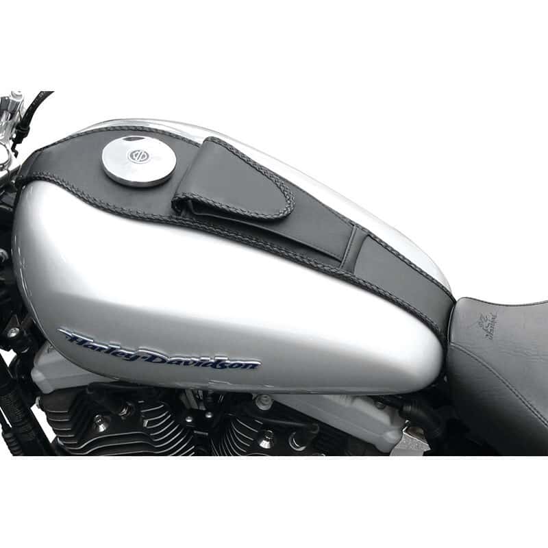 Mustang Motorcycle — Mustang 04-21 Harley Sportster Tank Bib - Black - view 2