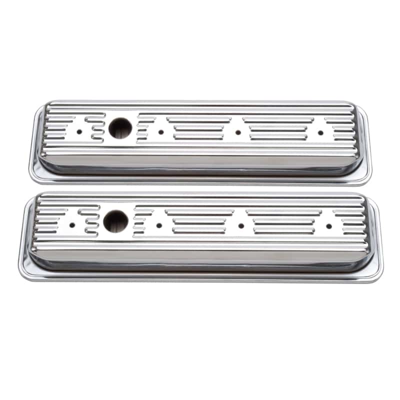 Edelbrock — Edelbrock Valve Cover Signature Series Chevrolet 1987-1995 262-400 CI V8 Low Chrome
CHROME/PRO-FLO - view 2