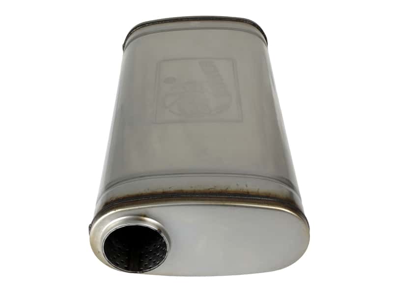 aFe — aFe MACH Force XP 304 Stainless Steel Muffler 2.5in Center/Offset 18in L x 9in W x 4in H
Stainless Muffler - view 3