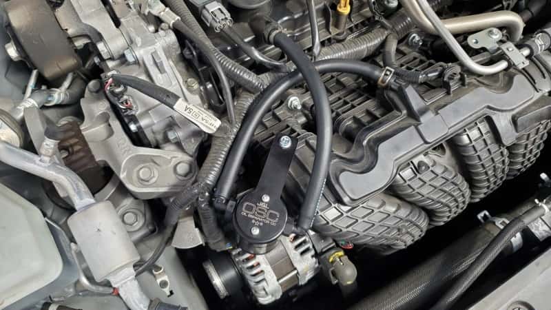 J&L — J&L 19-25 Nissan Altima 2.5L Oil Separator 3.0 Passenger Side - Black Anodized
Oil Separator - view 2