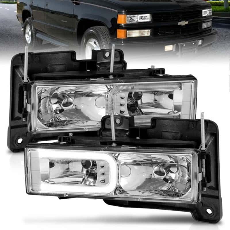 ANZO — ANZO 1999-2000 Cadillac Escalade Crystal Headlights
Head Light Set
HdLtSet - view 3