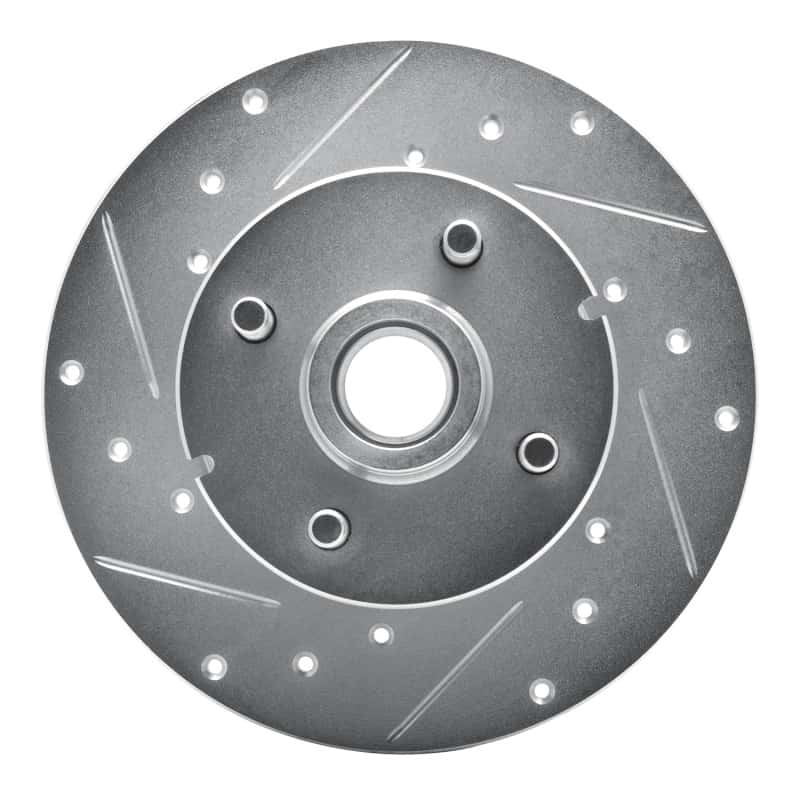 R1 Concepts — R1 1978-1987 Chevrolet CHEVETTE Front Left Drilled & Slotted Silver Brake Rotor
R1 Brake Rotor Drill - view 1