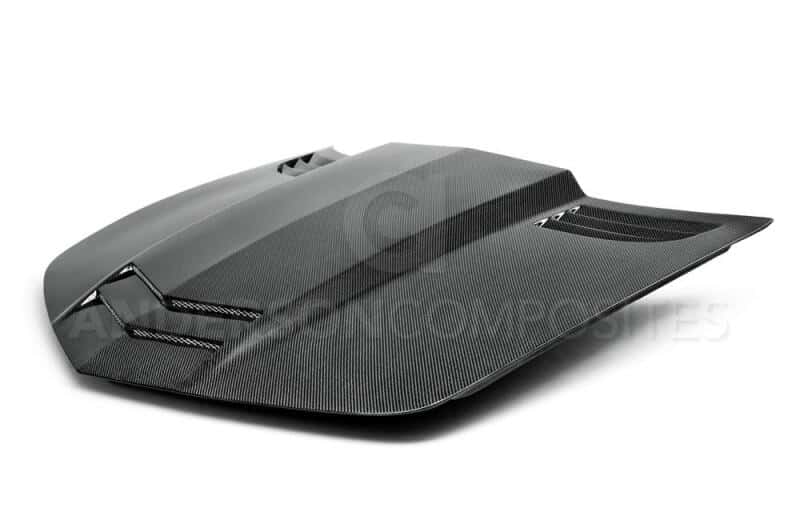 Anderson Composites — Anderson Composites 10-13 Chevy Camaro TT-Style Carbon Fiber Hood - view 3