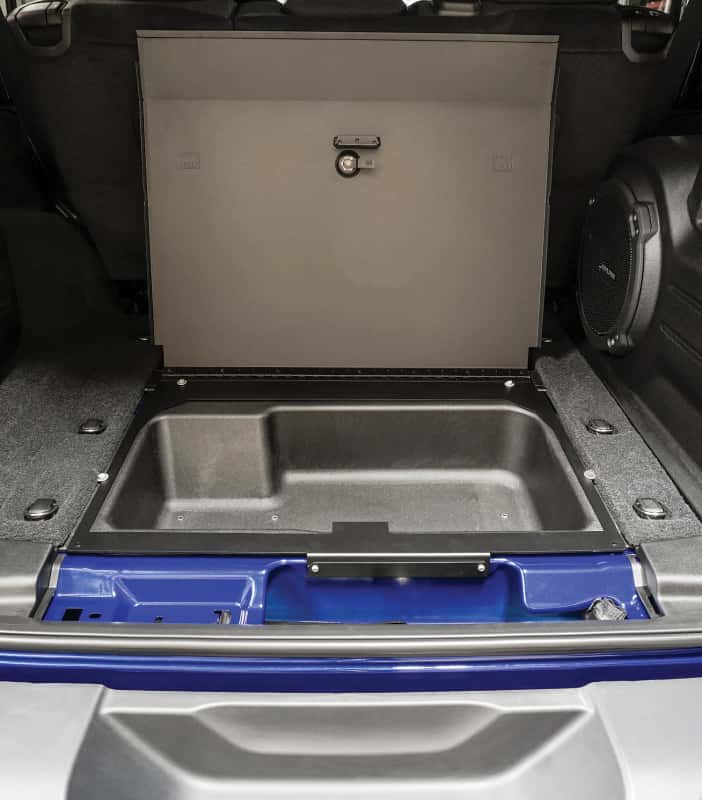 Tuffy Products — Tuffy 2019+ Jeep Wrangler 4Door Cubby Cover W/ Combo Lock
Locking Lid - view 10