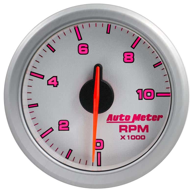 AutoMeter — Autometer Airdrive 2-1/6in Tachometer Gauge 0-10K RMP - Silver
GA 2" 10KRPM ARDRV S - view 7