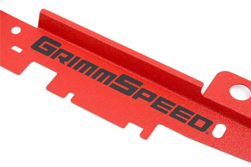 GrimmSpeed — GrimmSpeed 05-09 Subaru Legacy/Outback Radiator Shroud w/Tool Tray - Textured Red - view 3