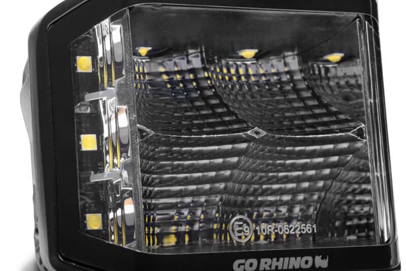 Go Rhino — Go Rhino Xplor Blackout Series Cube LED Sideline Flood Light Kit (Surface Mount) 4x3 - Blk (Pair)
BLK-Sideline Lights - view 4