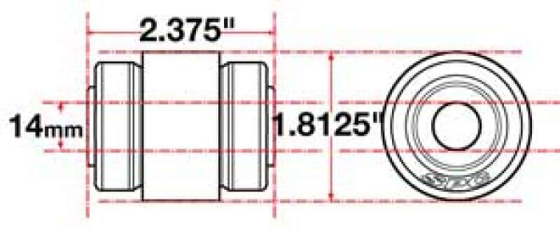 SPC Performance — SPC Performance Flex Joint xAxis Jeep JK Rear UCA 14mm X 2 X 1.8125
CROSSAXIS JOINT
XAXIS JOINT - view 4