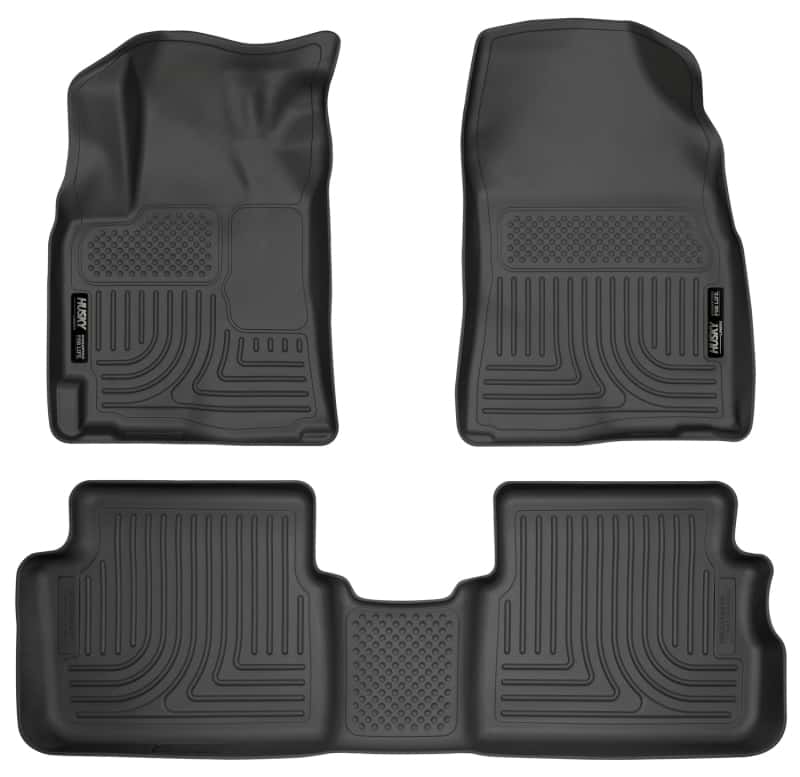 Husky Liners — Husky Liners 09-12 Toyota Corolla/Matrix/Pontiac Vibe (FWD) WeatherBeater Combo Black Floor Liners
Floor Liners - view 1