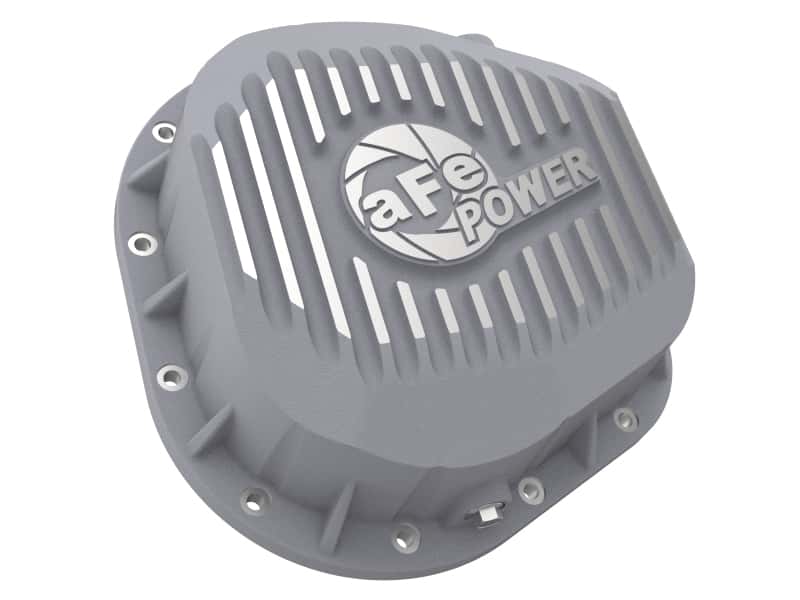 aFe — aFe Rear Differential Cover (Raw; Street Series); Ford Diesel Trucks 86-13 V8 (td)
Differential Cover - view 4