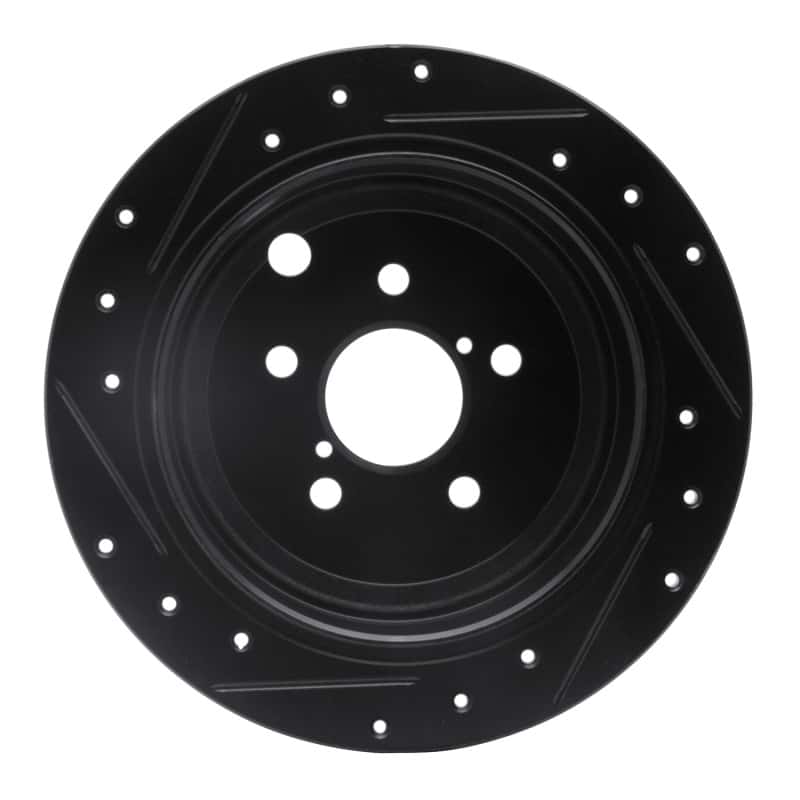R1 Concepts — R1 08-15 Subaru Outback Rear Right Drilled & Slotted Black Brake Rotor
R1 Brake Rotor Drill - view 5