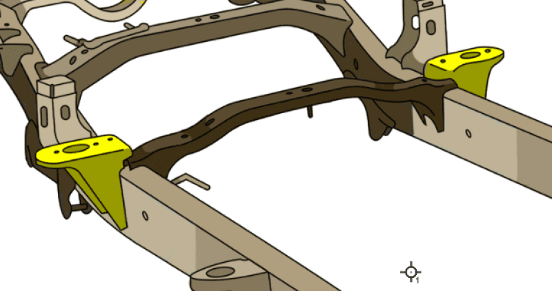 RustBuster — RustBuster 09-18 Ram Rear Cab Mount - Right - view 2