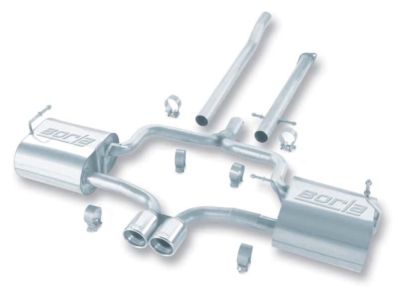 Borla — Borla 04-06 Mini Cooper S (Incl. Convertible) Normal Cat-back
Cat-Back System
ExhstSysKt - view 1