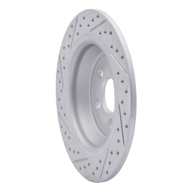 R1 Concepts — R1 15-24 Ford Police Responder Hybrid Rear Right Drilled & Slotted Geo-Carbon Rotor - view 4