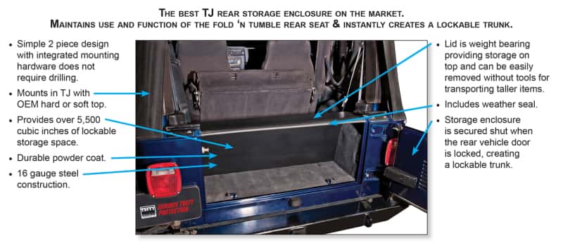 Tuffy Products — Tuffy Tj Tailgate Security Enclosure- 01Blk 9706 Tj Wg
Cargo Enclosure - view 8