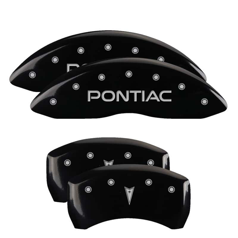 MGP — MGP 4 Caliper Covers 98-02 Pontiac Firebird (Ex WS6) Front Pontiac Rear Arrow Blk Finish Silver Char
Caliper Covers - view 1