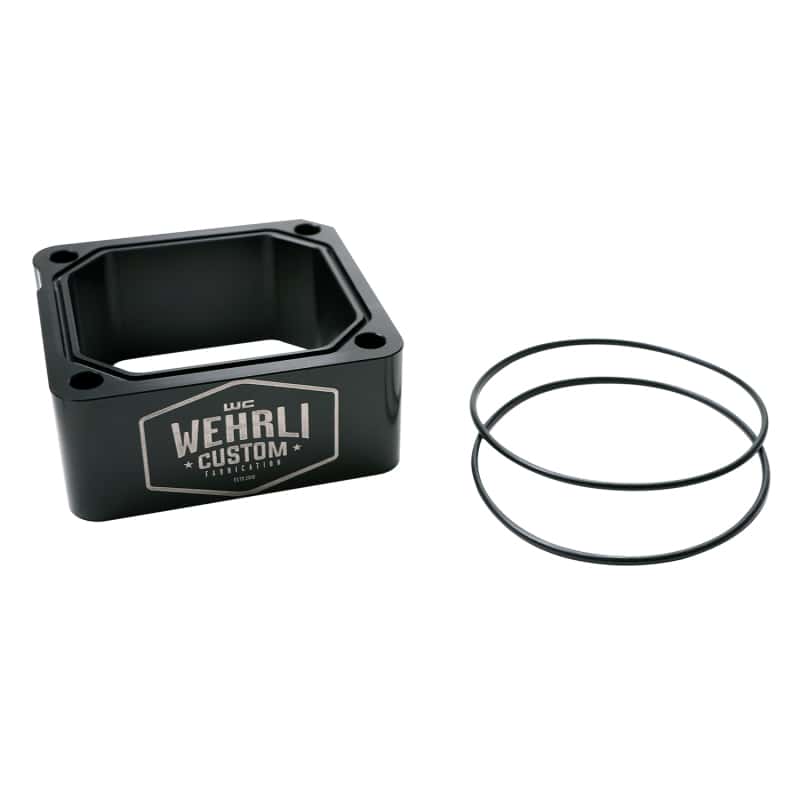 Wehrli — Wehrli 98.5-07 Dodge 5.9L Cummins Billet Intake Spacer Kit - Black Anodized & Engraved Finish
GrdHtrD 98.5-07 Blk - view 1