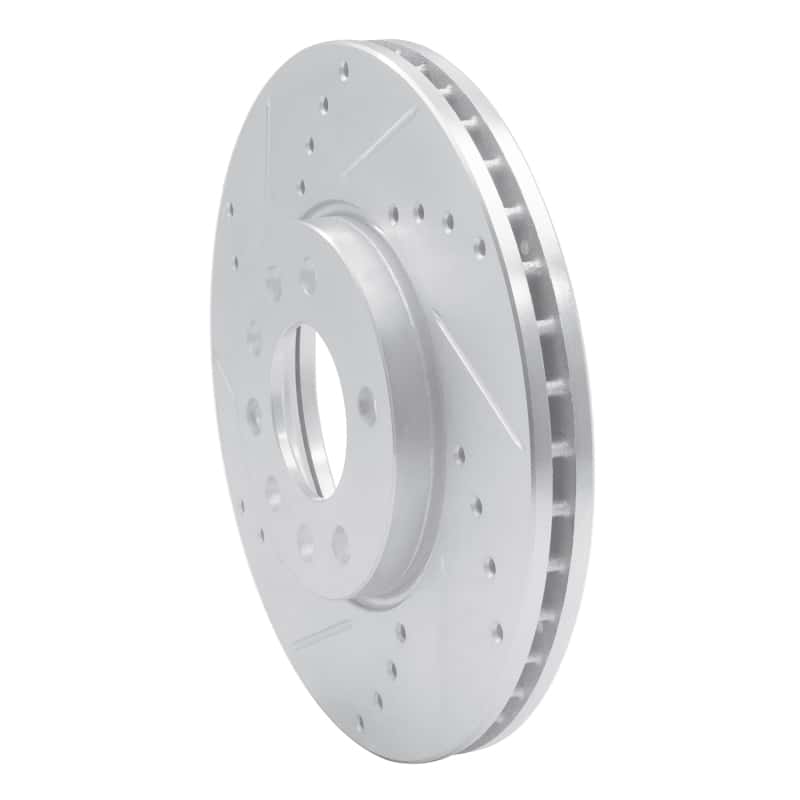 R1 Concepts — R1 03-11 Cadillac BLS (Mexico) Front Left Drilled & Slotted Silver Brake Rotor
R1 Brake Rotor Drill - view 2