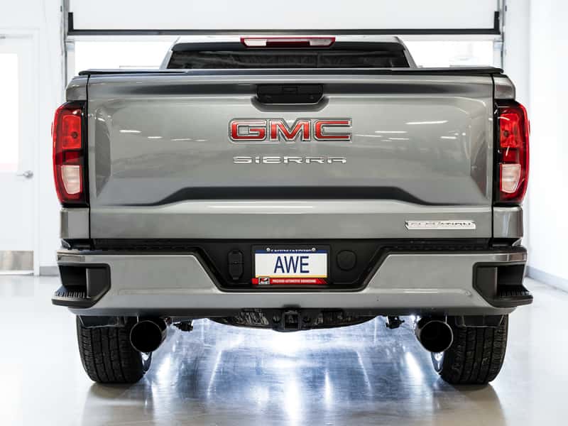 AWE Tuning — AWE Tuning 4th Gen GM 1500 5.3L 0FG Catback Split Rear Exit (Flat Bumper) - Dual Diamond Tips
0FG Catback - view 2