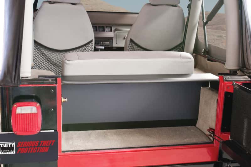 Tuffy Products — Tuffy Yj Tailgate Security Enclosure- 01Blk 8795 Yj Wg
Cargo Enclosure - view 1
