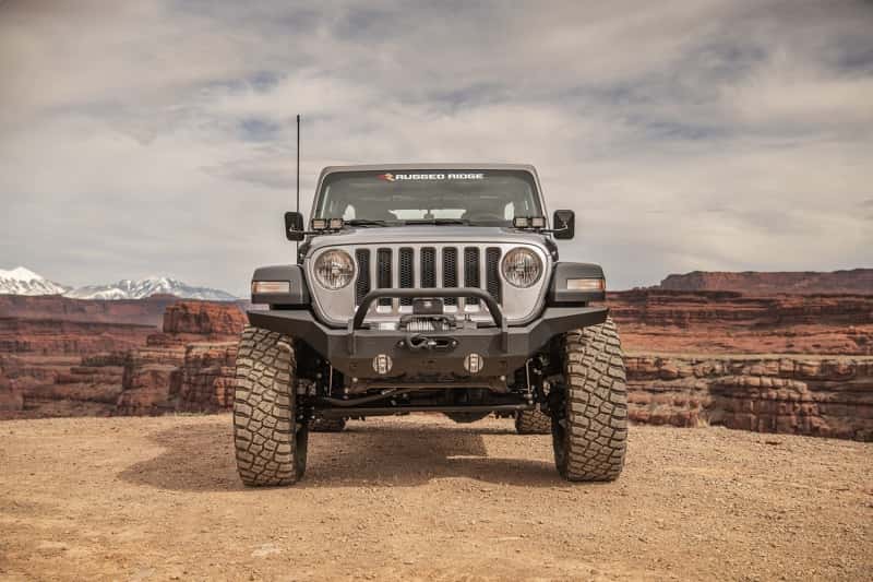 Rugged Ridge — Rugged Ridge HD Bumper Full Width Front 07-18 Jeep Wrangler JK 18-20 Jeep Wrangler JL 2020 JT
OFFROAD_BUMPERS
Bumper- Front - view 7