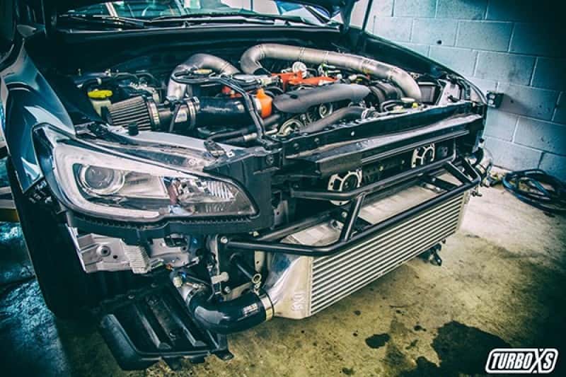 Turbo XS — Turbo XS FMIC 2015-2017 Subaru STi - Wrinkle Red Pipes
Intercooler - view 3