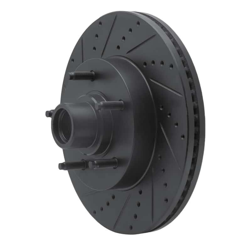 R1 Concepts — R1 04-06 Ford E-150 Club Wagon Front Left Drilled & Slotted Black Brake Rotor
R1 Brake Rotor Drill - view 2