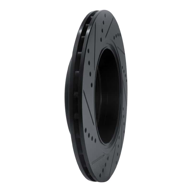 R1 Concepts — R1 18-25 Genesis G70 Rear Left Drilled & Slotted Black Brake Rotor
R1 Brake Rotor Drill - view 4