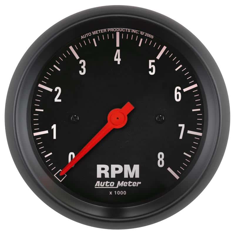 AutoMeter — Autometer Z Series 85mm Electronic 8000 rpm Tachometer Gauge
3.4" TACH 8KRPM Z - view 2