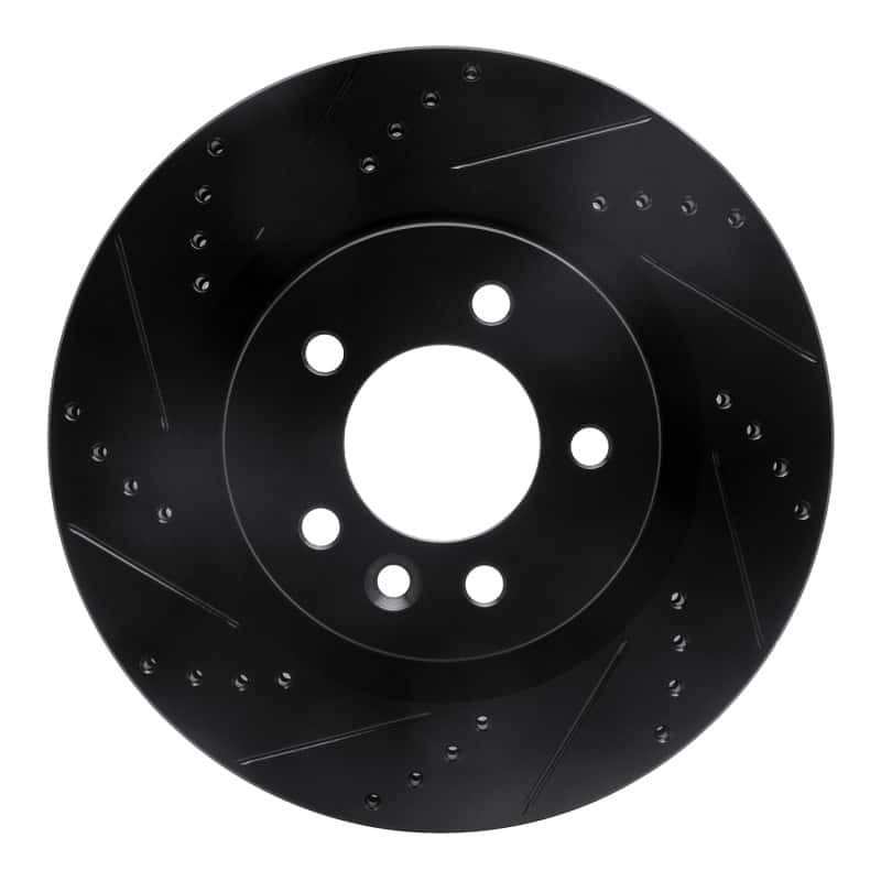 R1 Concepts — R1 05-09 Land Rover LR3 Front Left Drilled & Slotted Black Brake Rotor
R1 Brake Rotor Drill - view 1