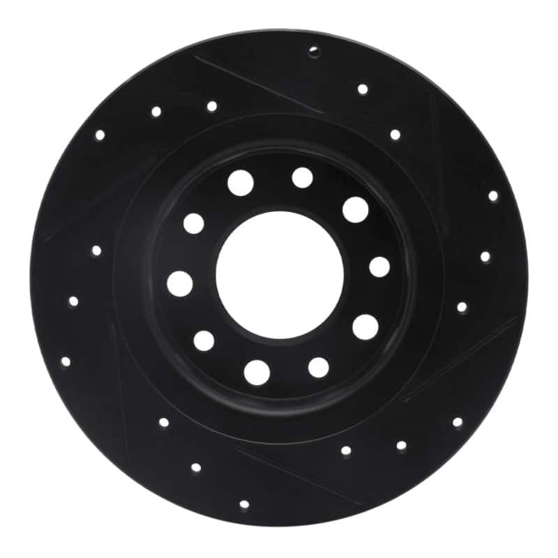 R1 Concepts — R1 13-16 Dodge Dart Rear Left Drilled & Slotted Black Brake Rotor
R1 Brake Rotor Drill - view 5