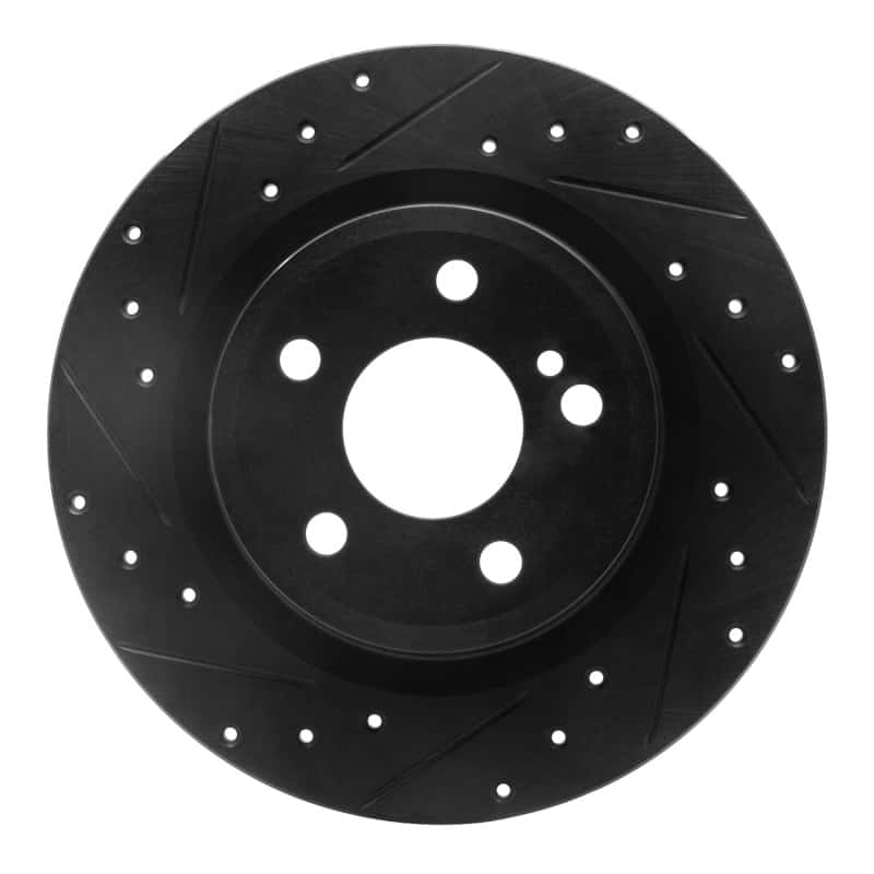 R1 Concepts — R1 12-20 Mercedes-Benz SLC300 Rear Left Drilled & Slotted Black Brake Rotor
R1 Brake Rotor Drill - view 1