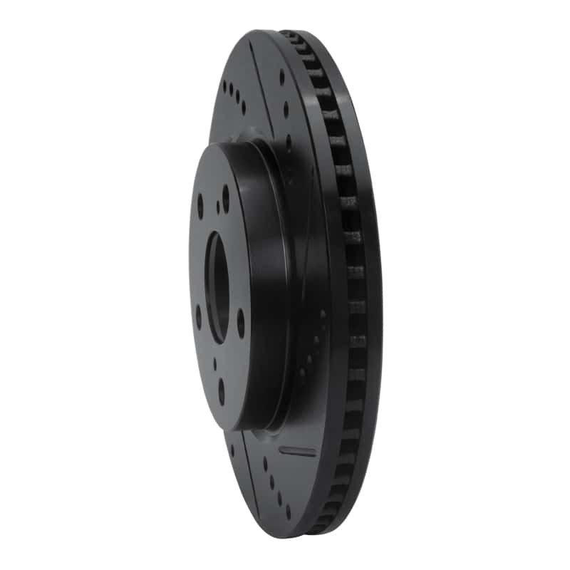 R1 Concepts — R1 06-18 Lexus HS250H Front Right Drilled & Slotted Black Brake Rotor
R1 Brake Rotor Drill - view 2