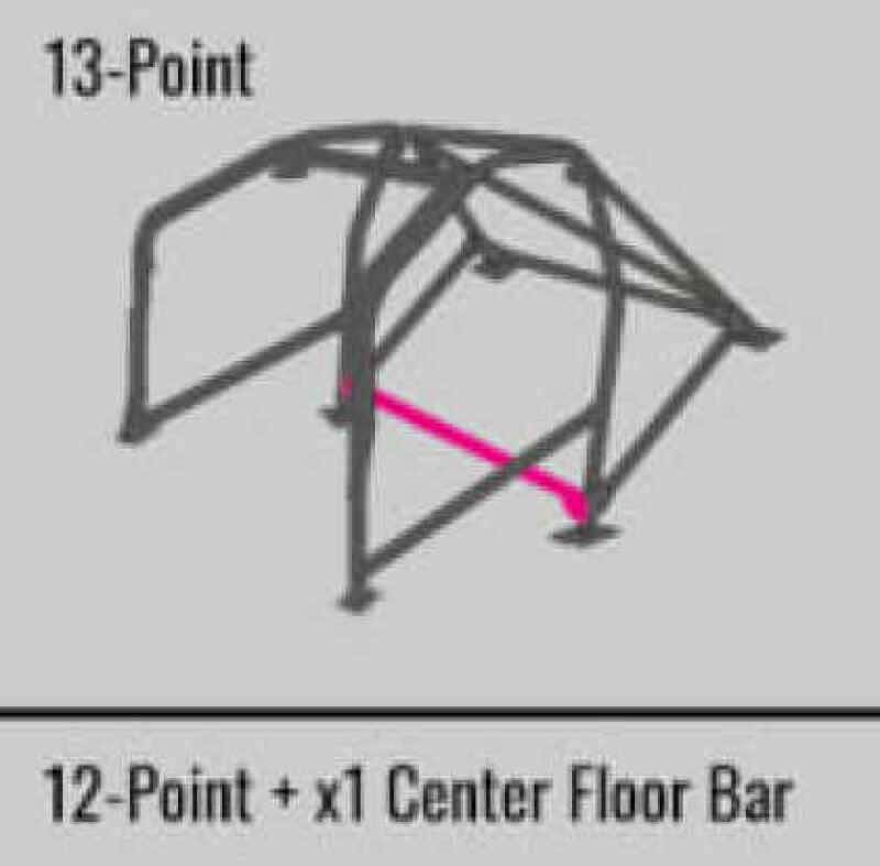 Cusco — Cusco SFTY21 2-Passenger 8-Point BLK DASH-ESCAPE Roll Cage Subaru GDA/GDB 01-07 (S/O/No Cancel) - view 5