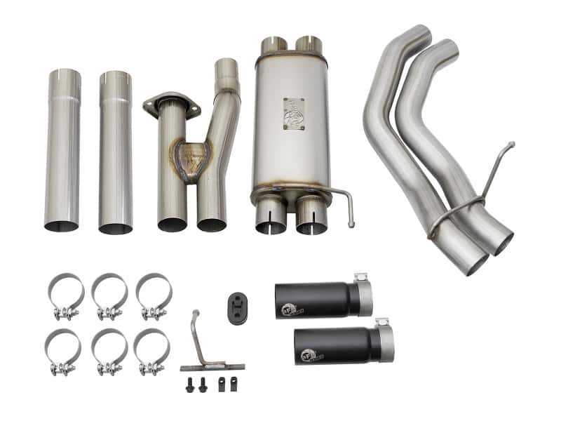 aFe — aFe POWER Rebel Series 3in 409 SS Cat Back Exhaust w/ Black Tips 17 Ford F-150 Raptor V6-3.5L
Cat-Back Exhaust - view 8