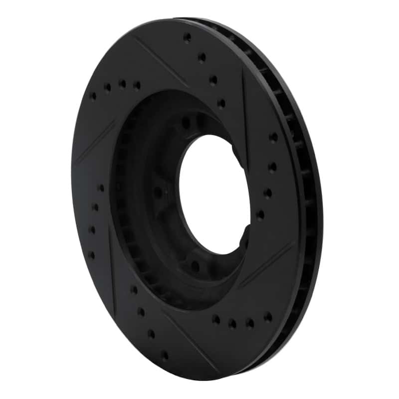 R1 Concepts — R1 95-04 Toyota Tacoma Front Left Drilled & Slotted Black Brake Rotor
R1 Brake Rotor Drill - view 4