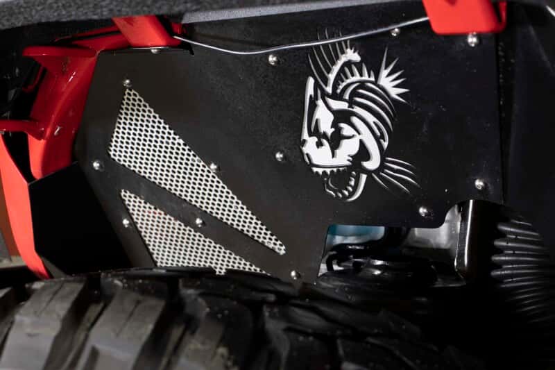 Fishbone Offroad — Fishbone Offroad 2018+ Jeep Wrangler JL Front Pair Aluminum - Black Powdercoat Inner Fenders - view 9