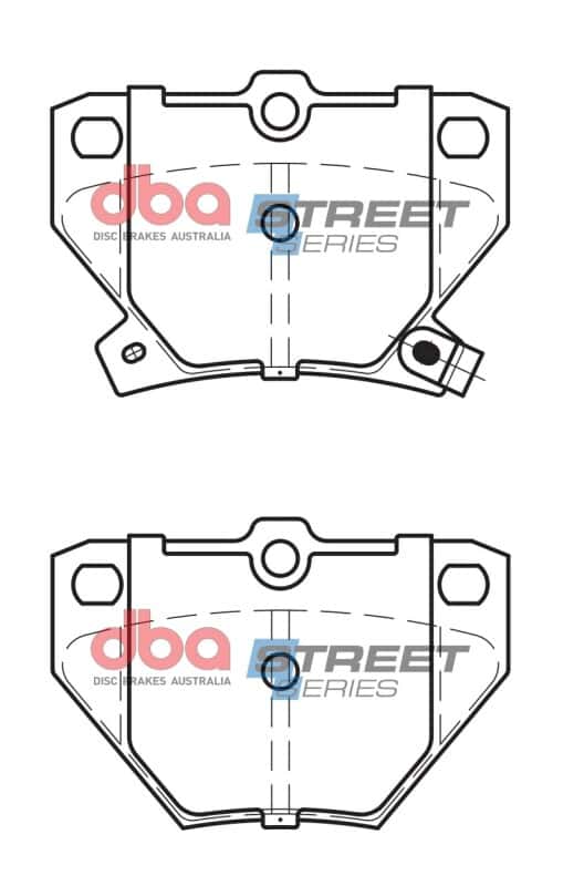 DBA — DBA 03-08 Pontiac Vibe (FWD) Rear Street Series Brake Pads
Brake Pad - view 2