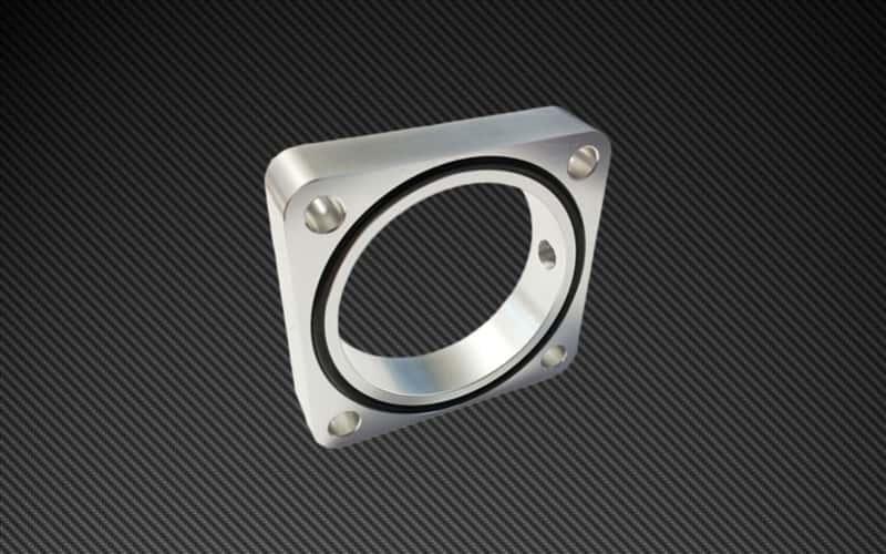 Torque Solution — Torque Solution Throttle Body Spacer 2013+ Subaru BRZ/Scion FR-S - Silver - view 1