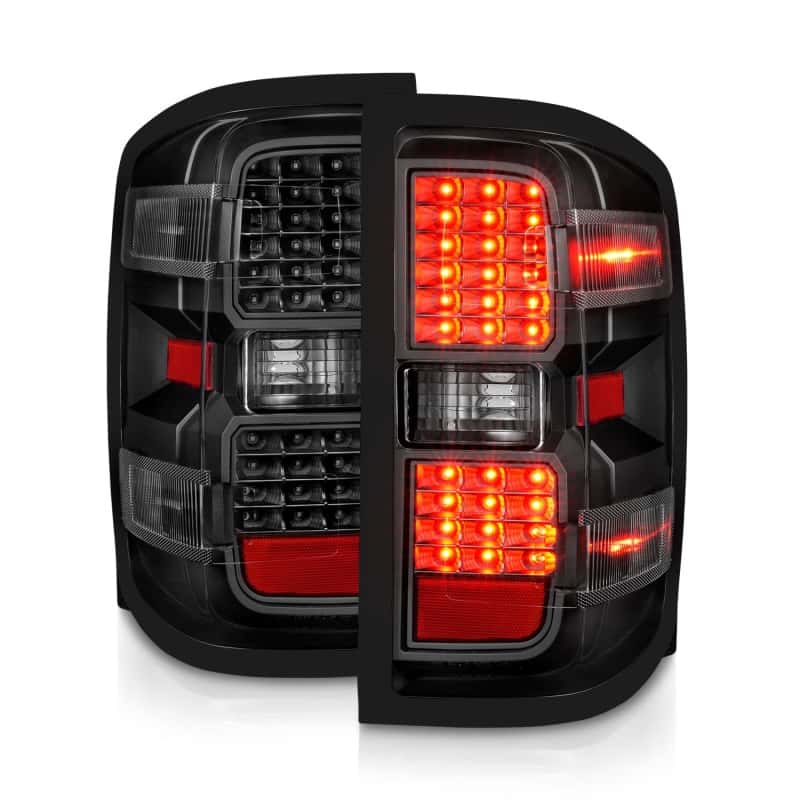 ANZO — ANZO 15-19 Chevy Silverado 2500HD/3500HD (Factory Halogen Only) LED Tail Lights Black w/Clear Lens
Tail Light Set - view 3