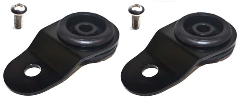 Torque Solution — Torque Solution Radiator Mount Combo with Inserts (Black) : Mitsubishi Evolution 7/8/9 - view 1