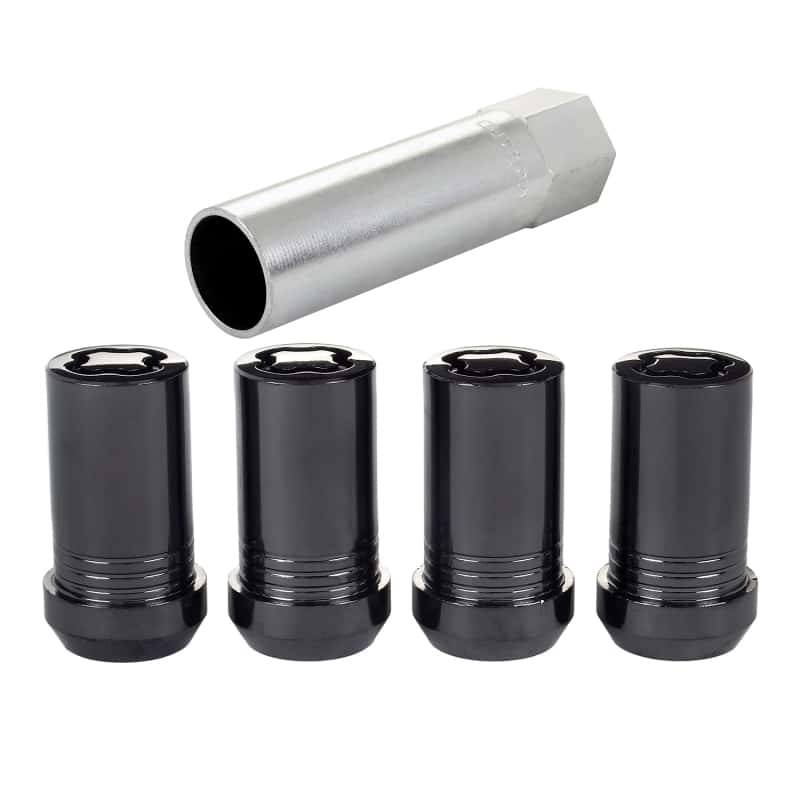 McGard — McGard Wheel Lock Nut Set - 4pk. (Tuner / Cone Seat) M14X1.5 / 22mm Hex / 1.648in. Length - Black - view 4