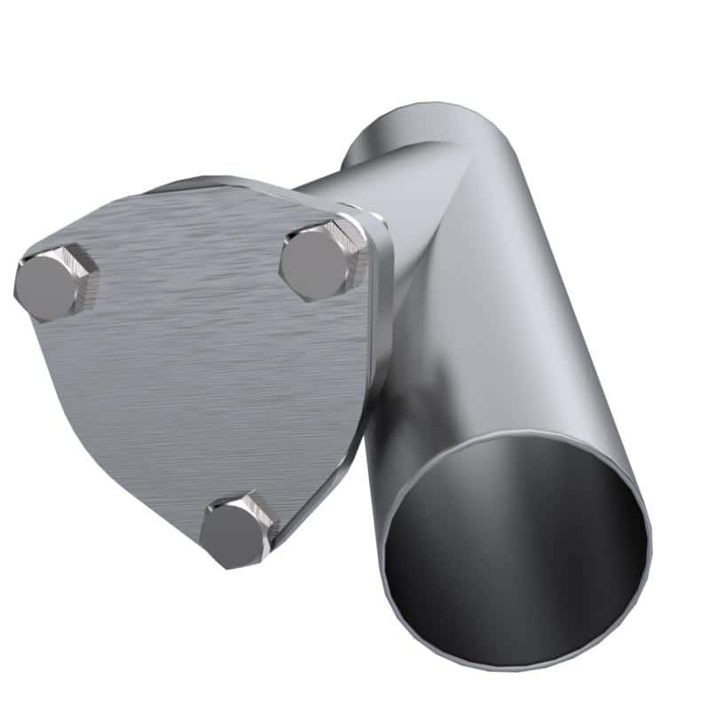 QTP — QTP 2.5in Weld-On QTEC Exhaust Cutout Y-Pipe - view 6