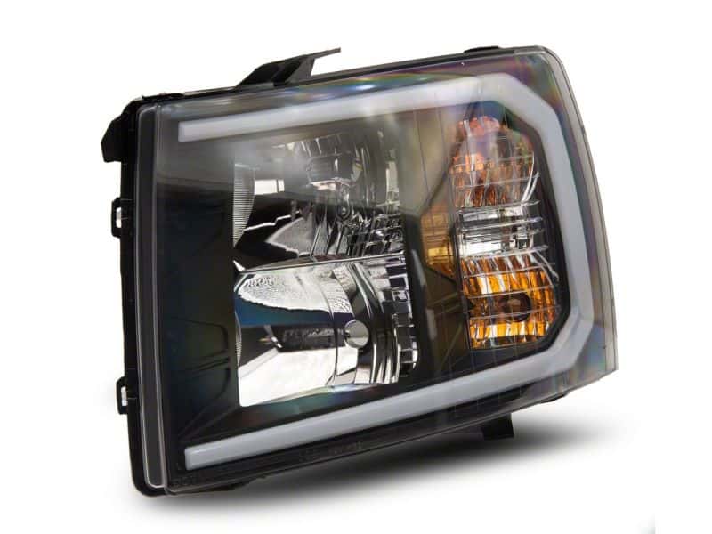 Raxiom — Raxiom 07-13 Chevrolet Silverado 1500 Axial Headlights w/ SEQL LED Bar- Blk Housing (Clear Lens)
Headlights - view 6