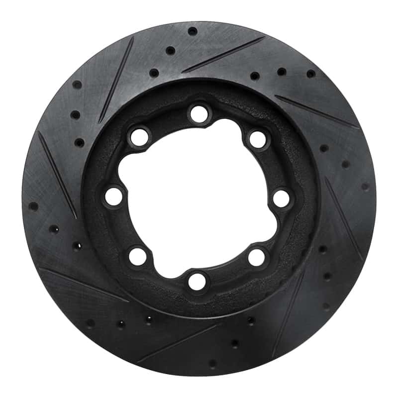 R1 Concepts — R1 88-00 Chevrolet K1500 Suburban Front Right Drilled & Slotted Black Brake Rotor
R1 Brake Rotor Drill - view 5