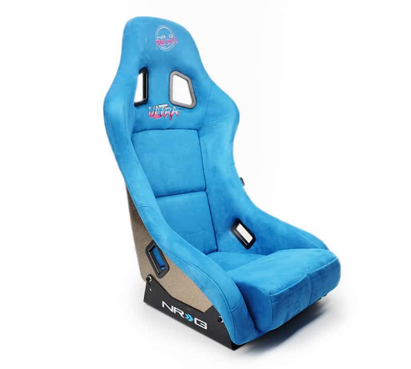 NRG — NRG FRP Bucket Seat ULTRA Edition - Medium (Blue Alcantara/Pearlized Back) - view 2